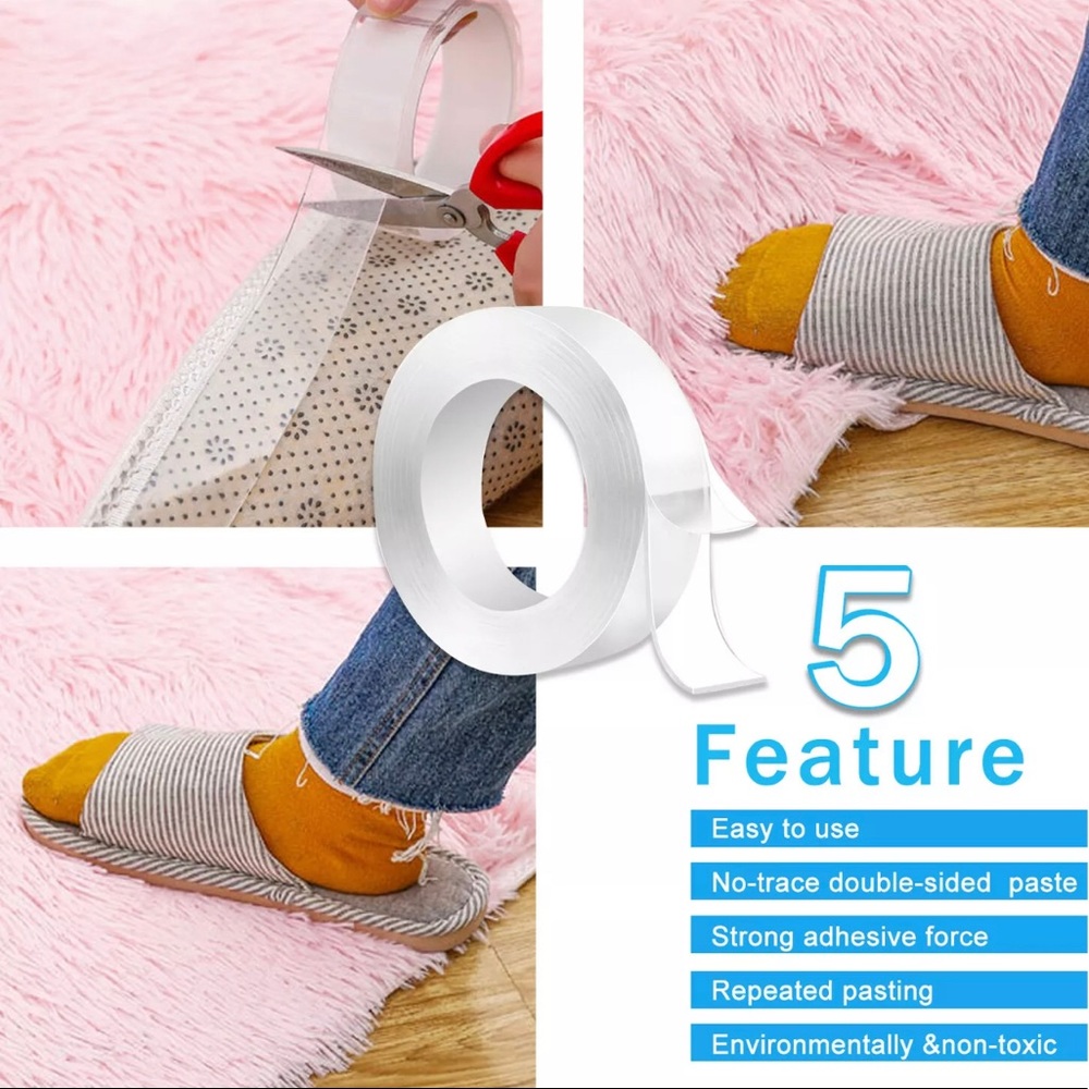 16.5ft Nano Magic Tape Double-Sided Traceless 5M